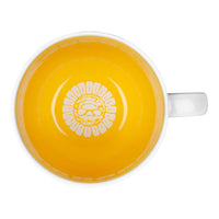 MUG PUSHING UP DAISIES WHITE/GOLD