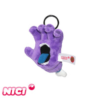 NICI SCREAMNG HAND PURPLE LIMITED SOFT TOY #2 10cm