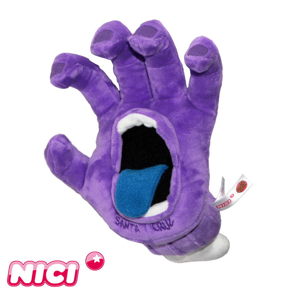 NICI SCREAMNG HAND PURPLE LIMITED SOFT TOY #2 25cm