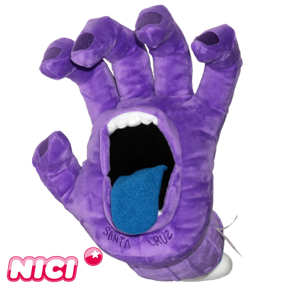 NICI SCREAMNG HAND PURPLE LIMITED SOFT TOY #2 35cm