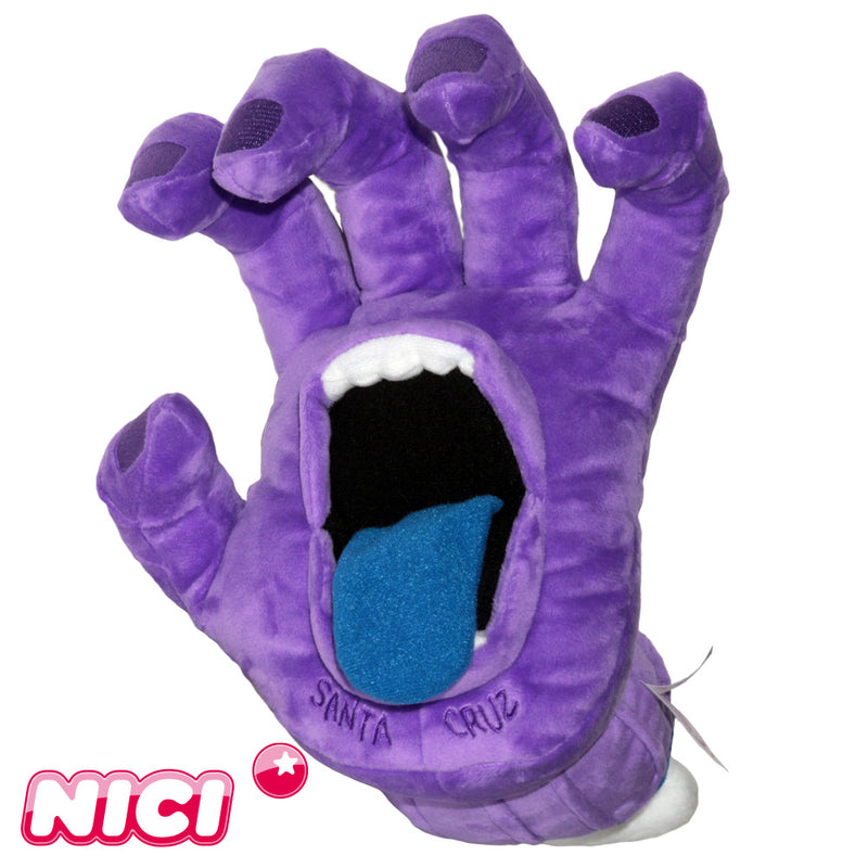 NICI SCREAMNG HAND PURPLE LIMITED SOFT TOY #2 35cm