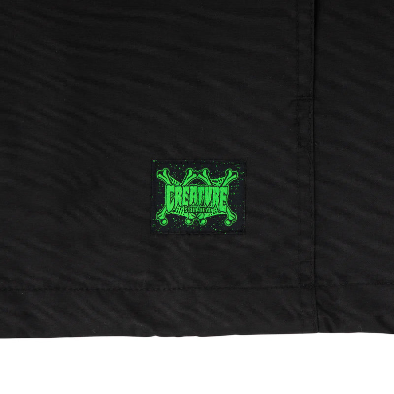 PATENT HOODED WINDBREAKER JACKET