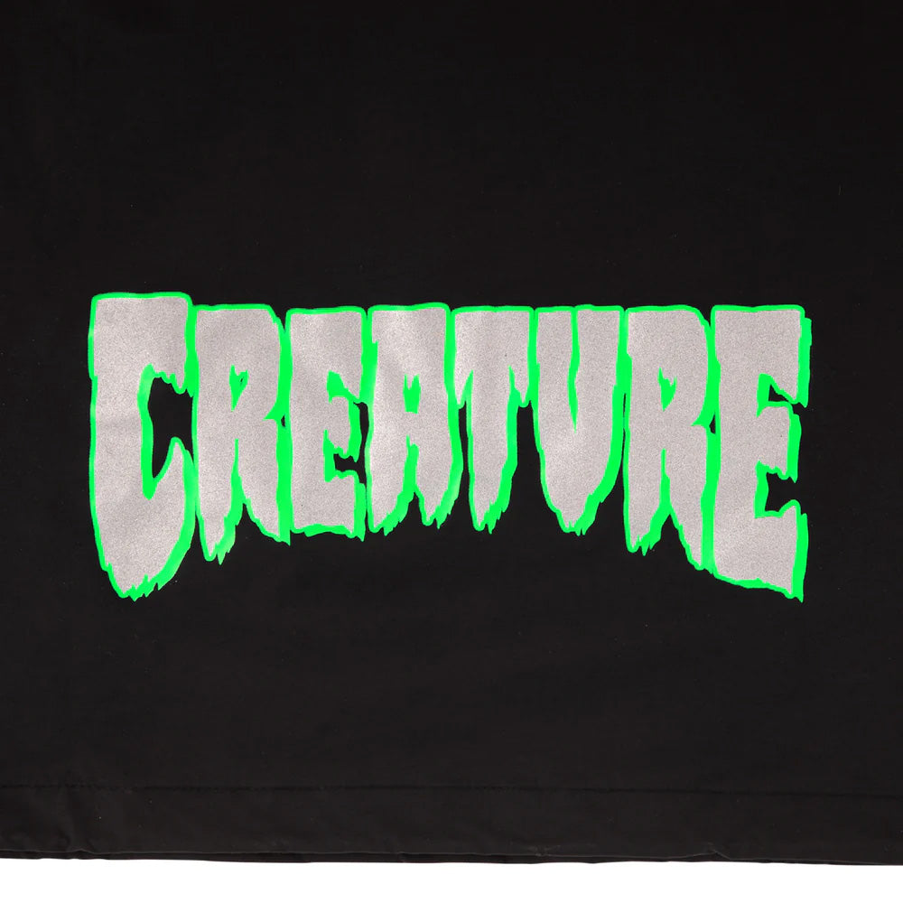 PATENT HOODED WINDBREAKER JACKET