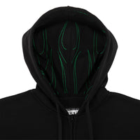HESHER FLAME ZIP HOODED SWEATSHIRT