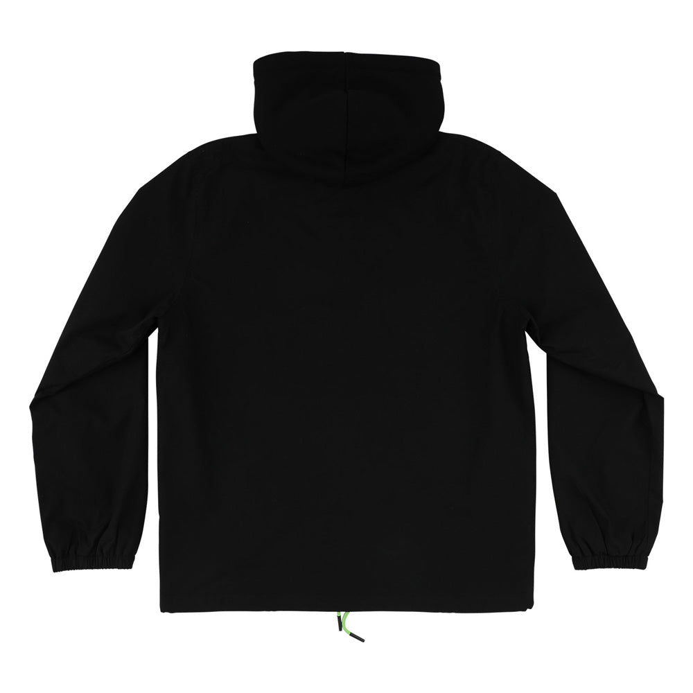 GRAVETTE CUT AND TIE HOODED WINDBREAKER JACKET