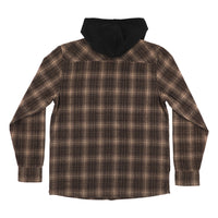 BHF L/S HOODED FLANNEL TOP