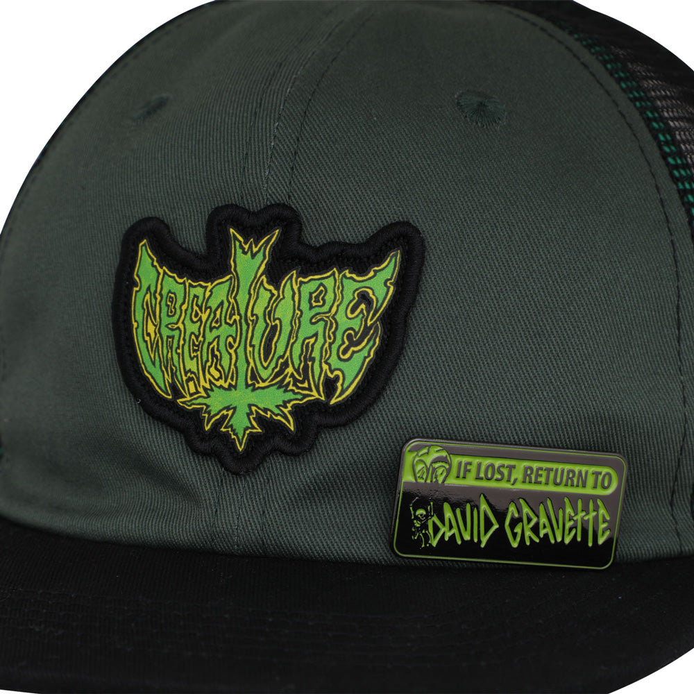 GRAVETTE HIPPIE SKULL 20TH SNAPBACK HAT