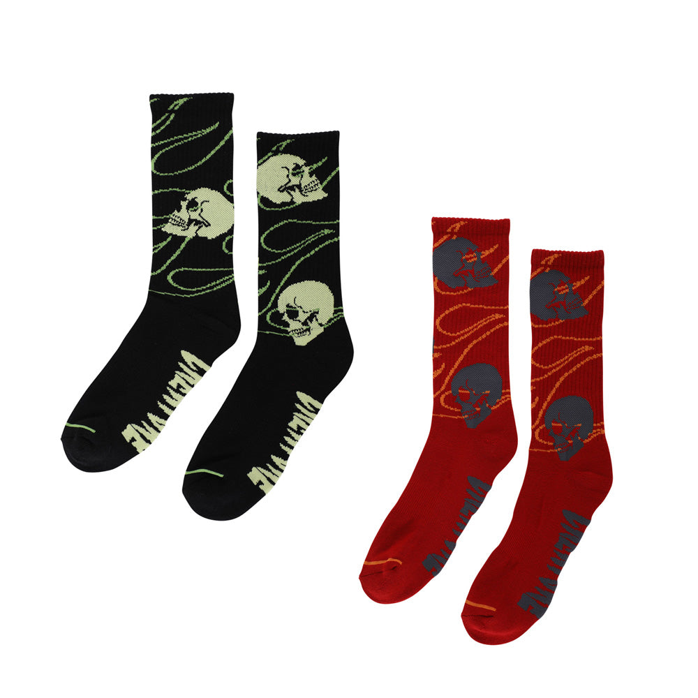 SPIRAL SKULL SOCKS