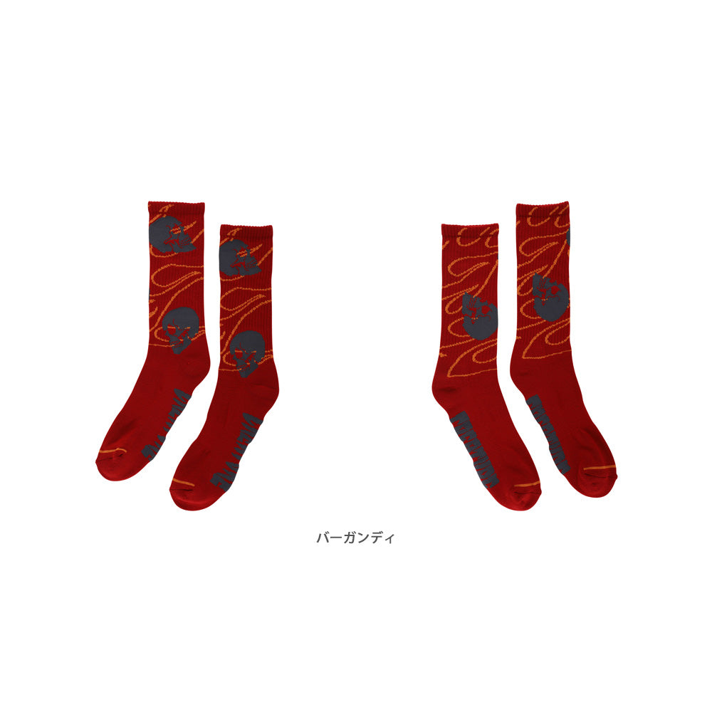 SPIRAL SKULL SOCKS