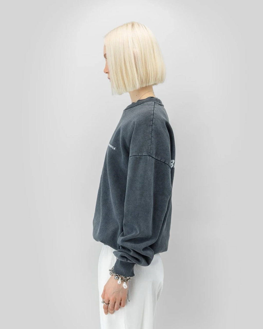 Distressed Logo Crewneck SS26