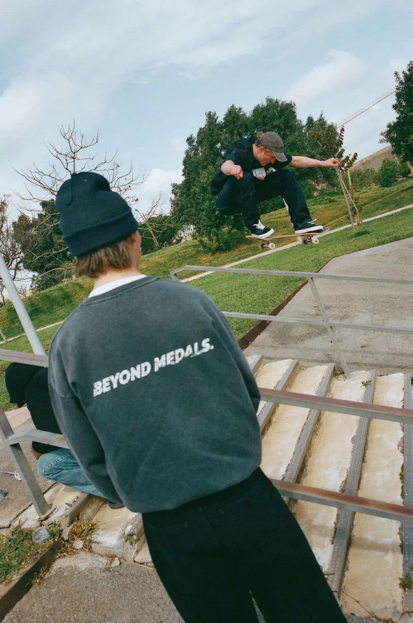 Distressed Logo Crewneck SS26