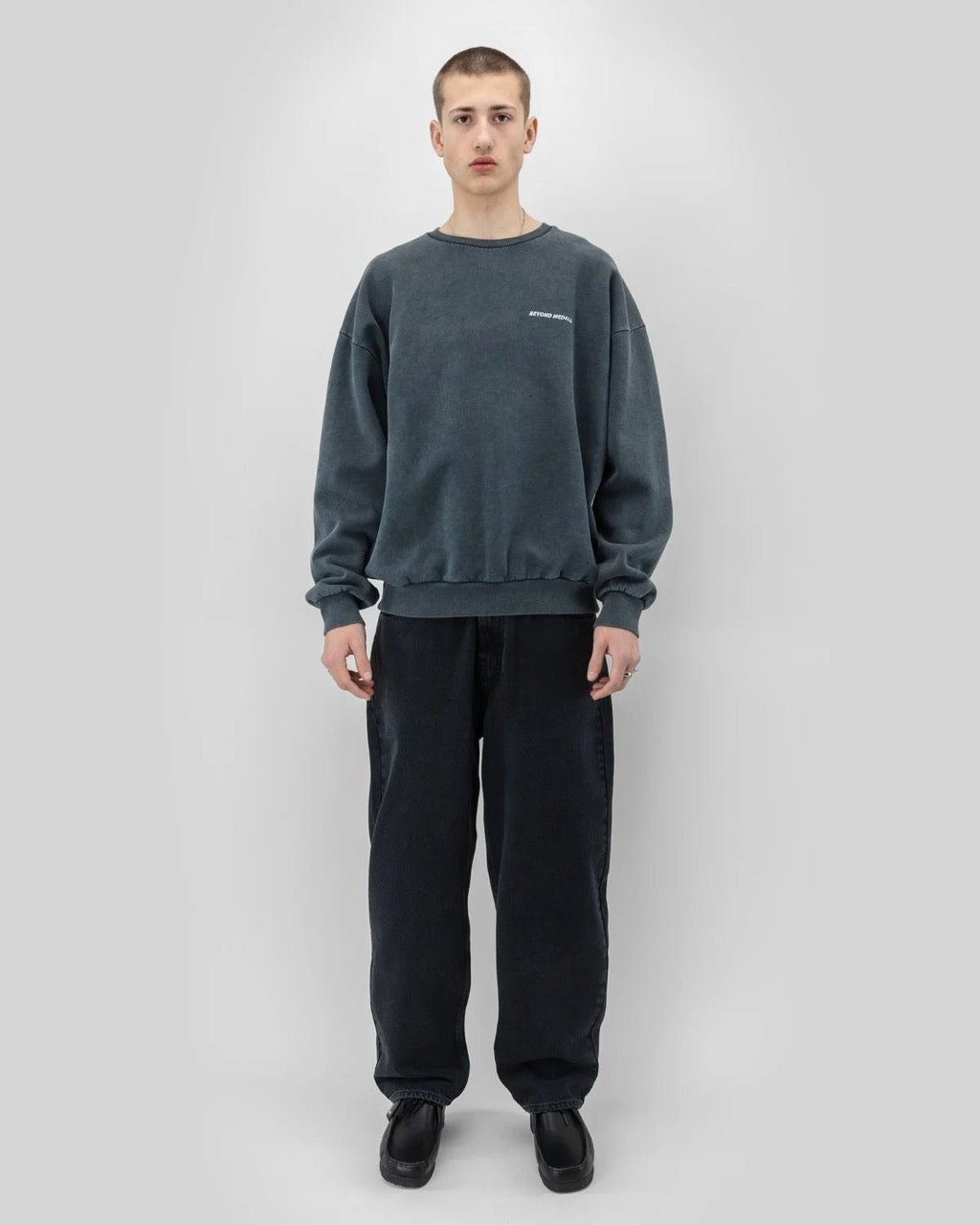 Distressed Logo Crewneck SS26