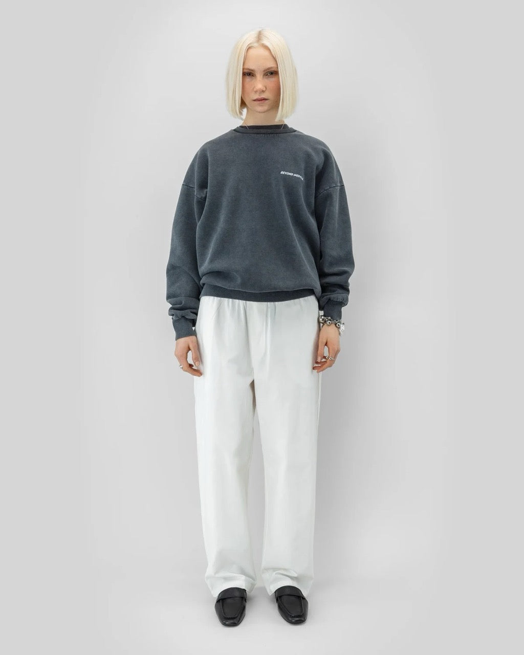 Distressed Logo Crewneck SS26