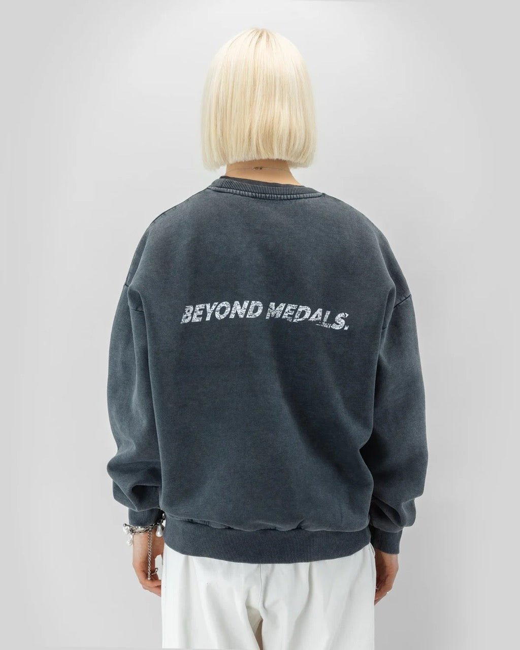 Distressed Logo Crewneck SS26