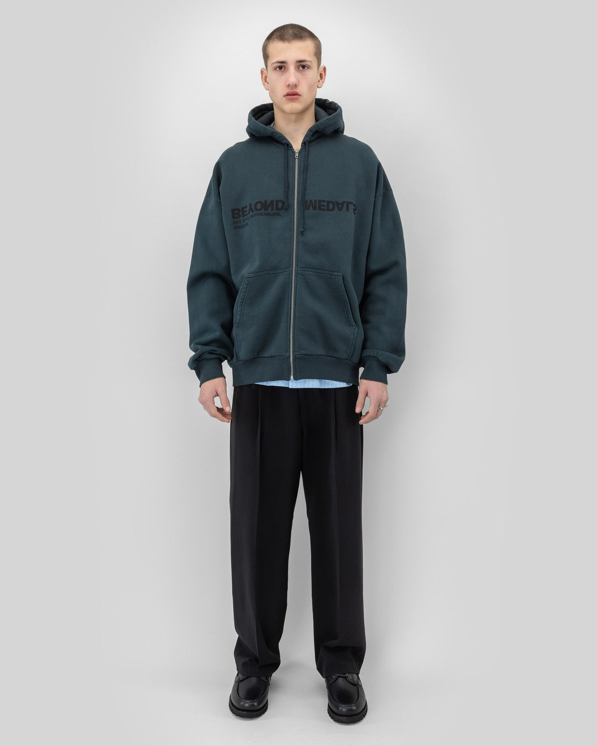 Reverse Logo Zip Hoodie SS26