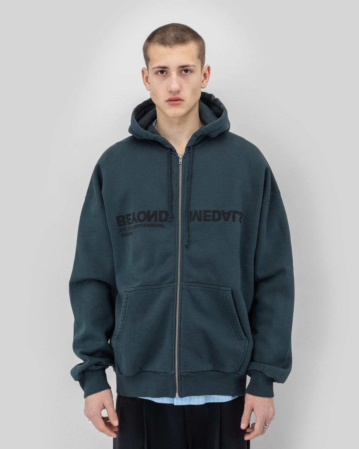Reverse Logo Zip Hoodie SS26
