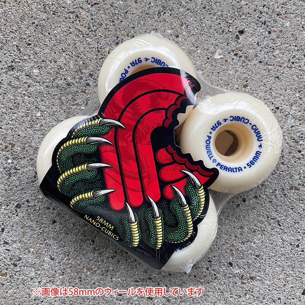52mm x 36mm NANO CUBIC DRAGON FORMULA WHITE 97A SKATEBOARD WHEELS