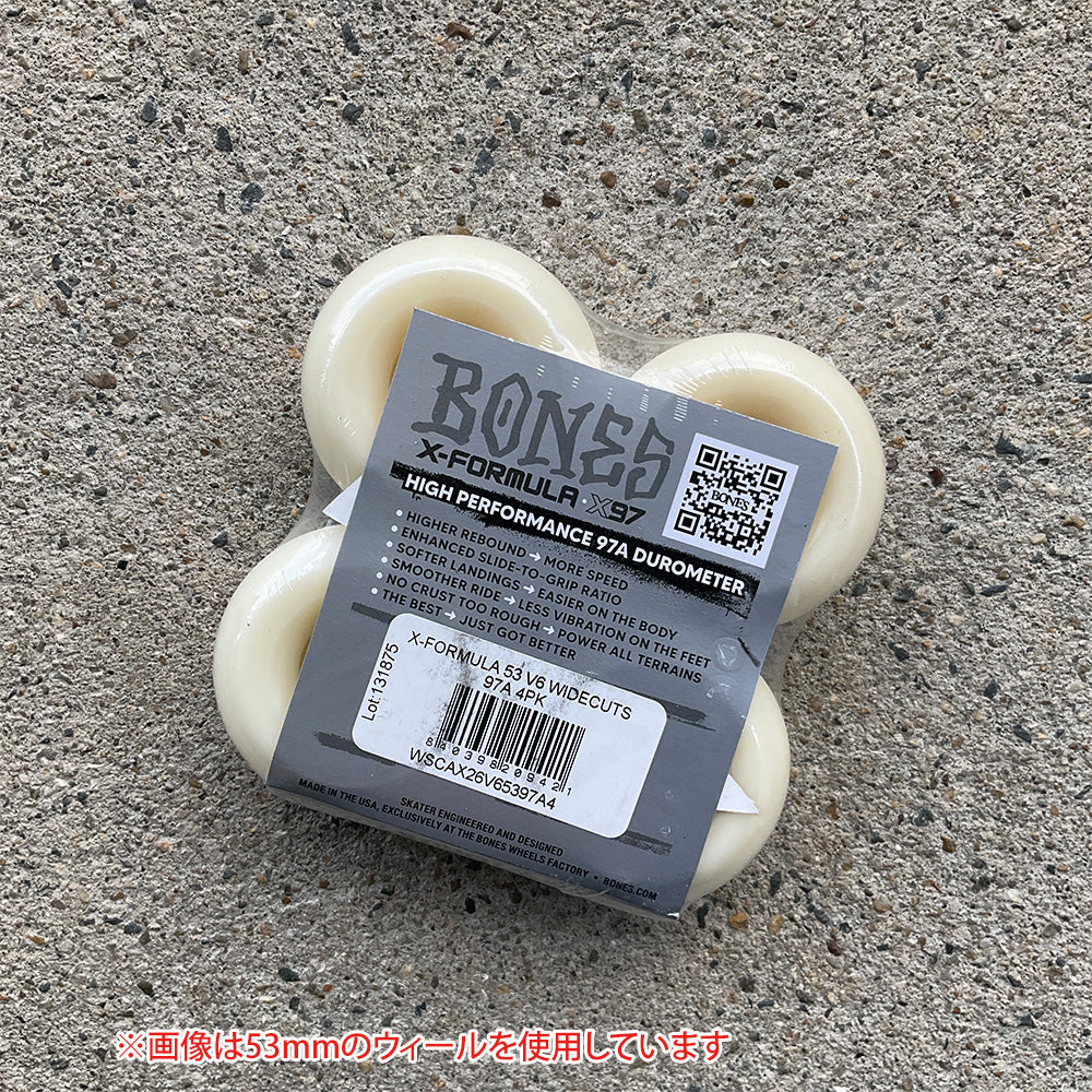 53mm X-FORMULA V6 WIDE-CUT 97A SKATEBOARD WHEELS