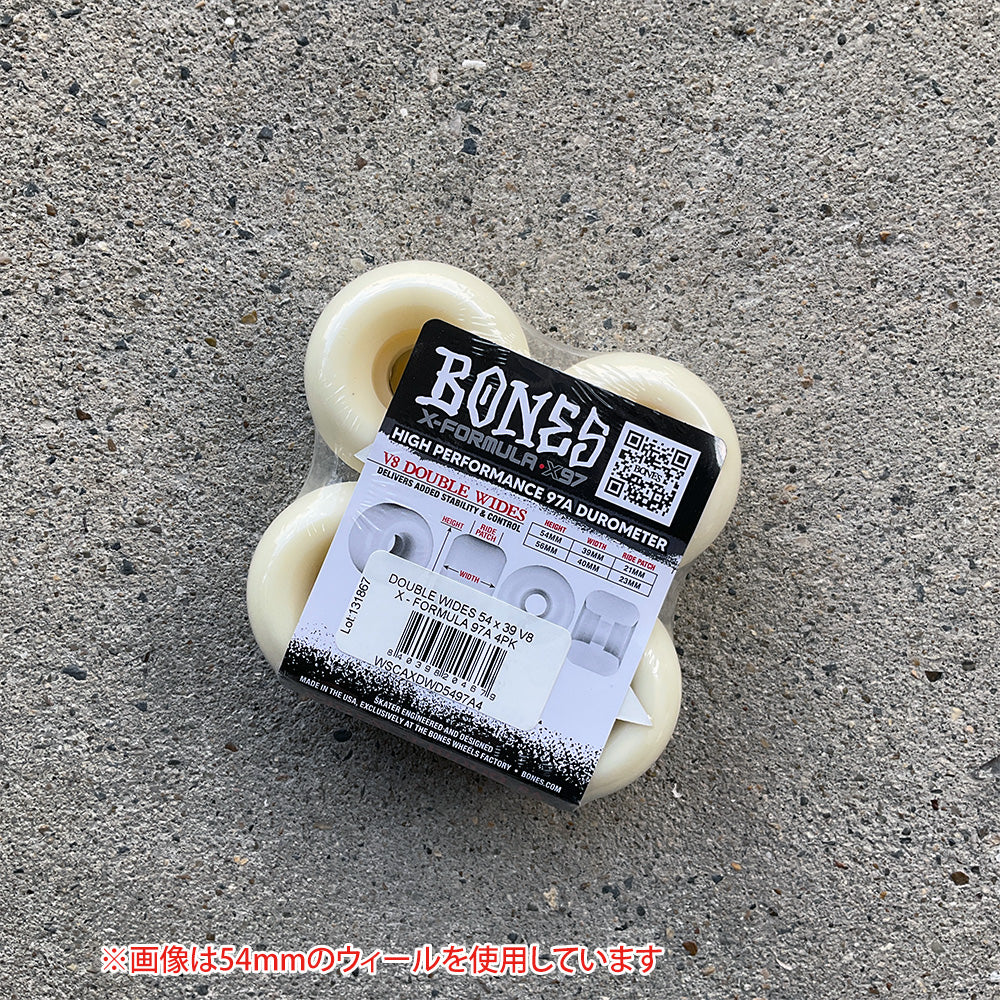 54mm X-FORMULA V8 DOUBLE WIDES 97A SKATEBOARD WHEELS