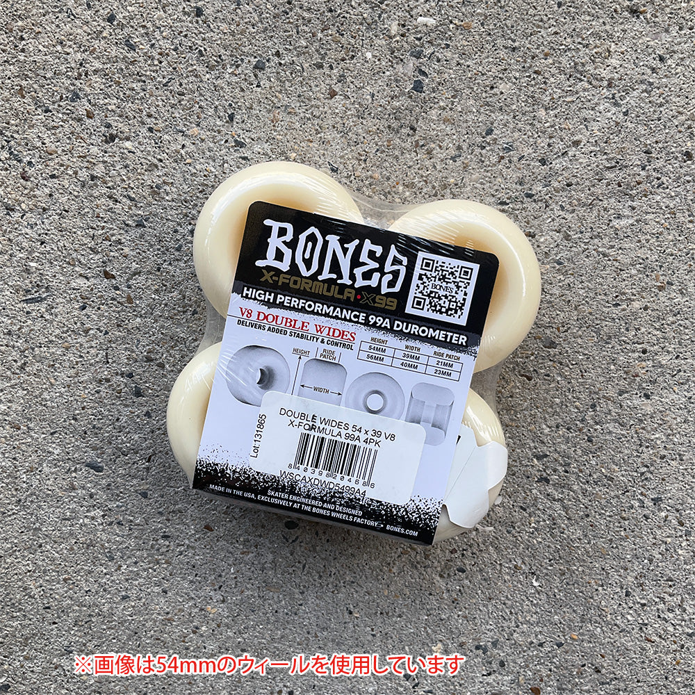 54mm X-FORMULA V8 DOUBLE WIDES 99A SKATEBOARD WHEELS
