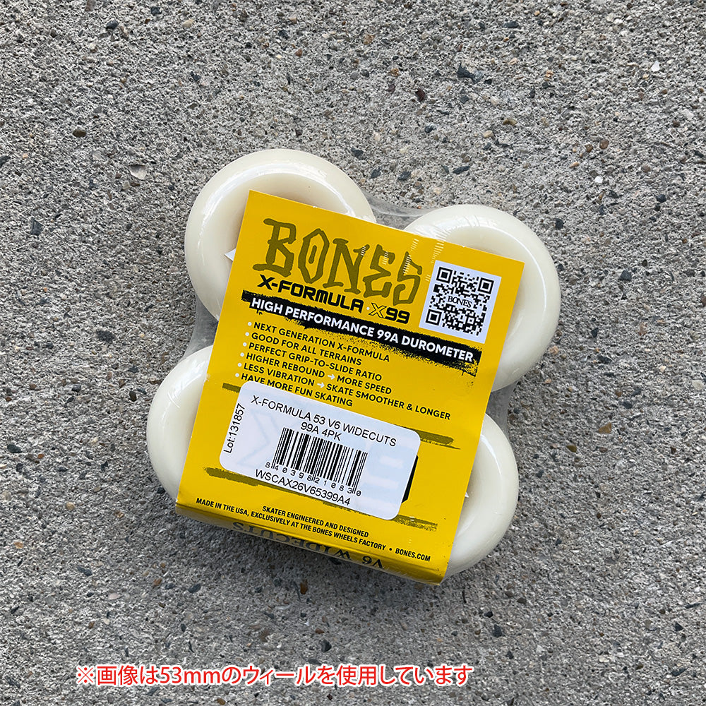 56mm X-FORMULA V6 WIDE-CUT 99A SKATEBOARD WHEELS