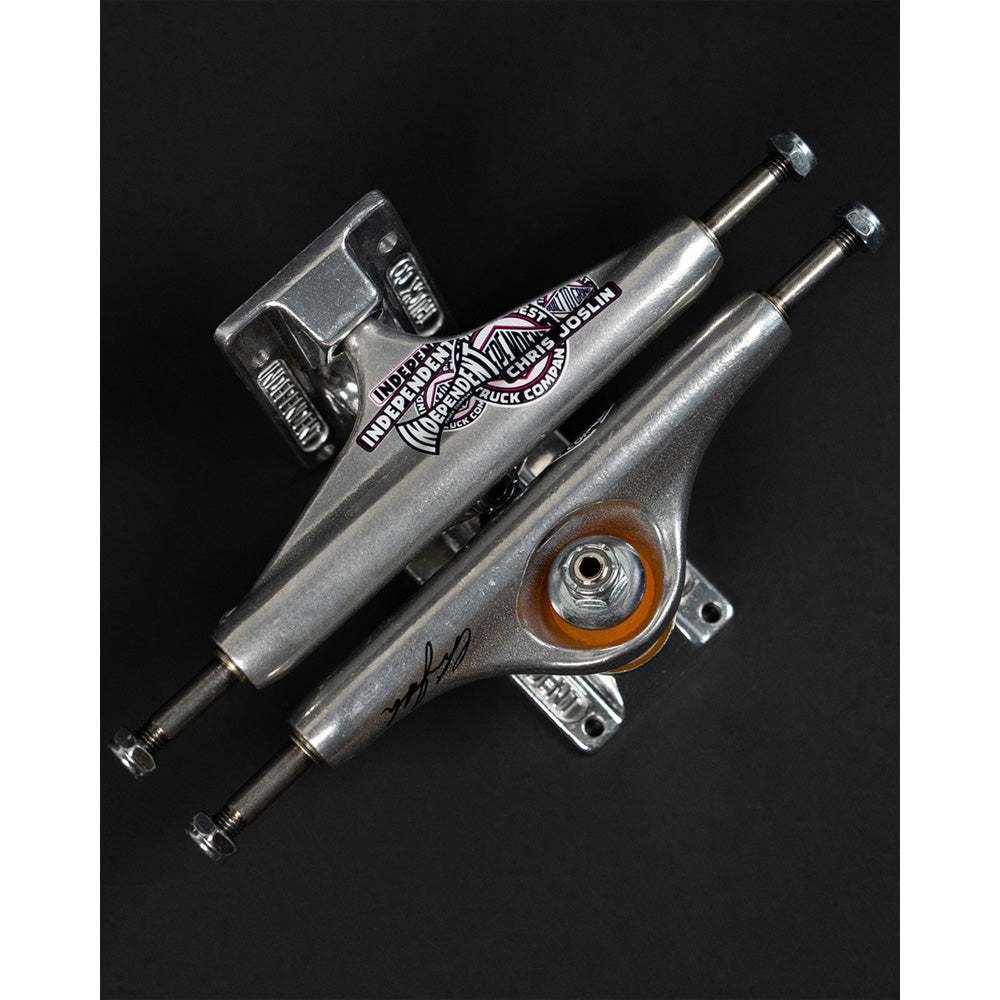 149 FORGED TITANIUM JOSLIN STICKER SLAP POLISHED SILVER STANDARD TRUCKS（Stage11）