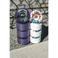 60mm JEFF KENDALL END OF THE WORLD PURPLE GLITTER 78A SKATEBOARD WHEELS