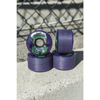 60mm JEFF KENDALL END OF THE WORLD PURPLE GLITTER 78A SKATEBOARD WHEELS