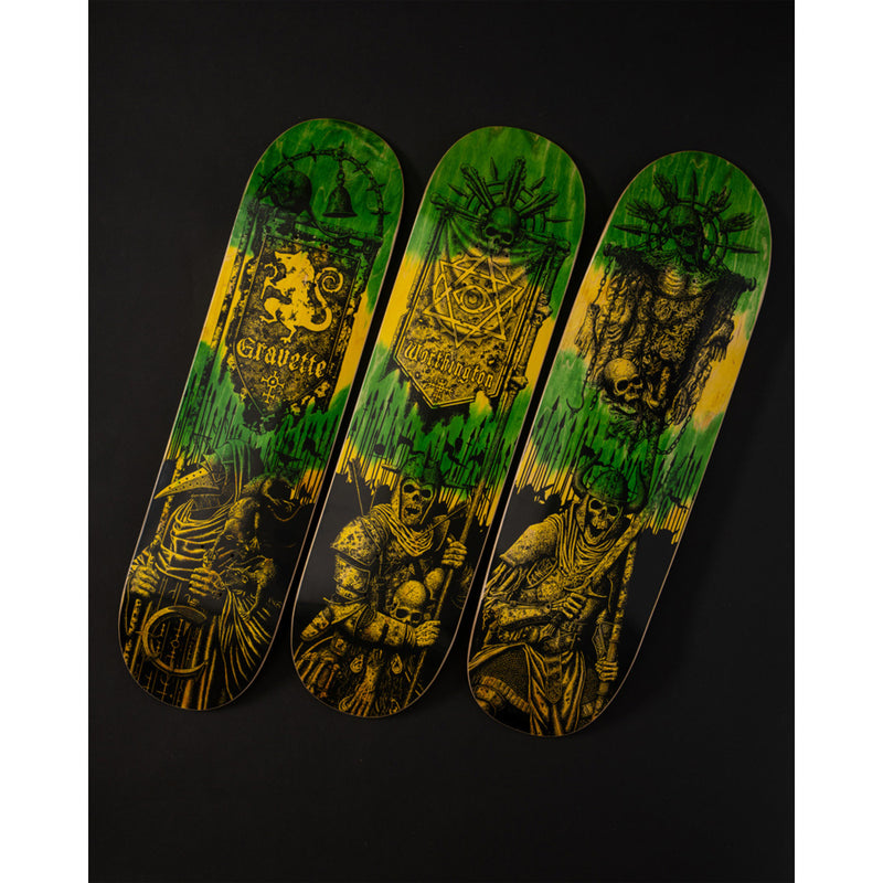 9.25in x 31.95in TEAM MESSENGER VX TEAM SKATEBOARD DECK