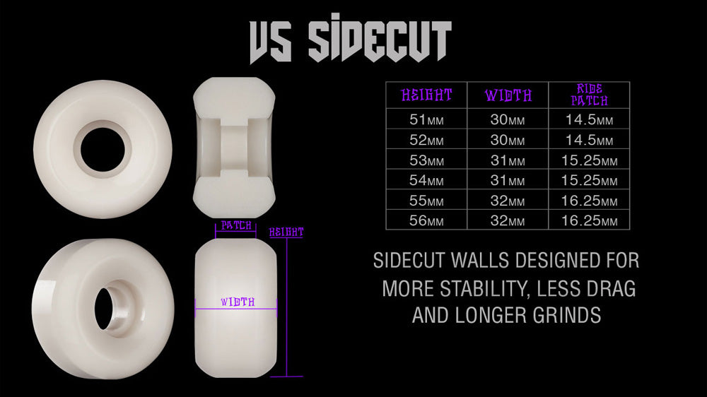 54mm OG FORMULA 100A V5 SIDECUT SKATEBOARD WHEELS