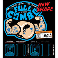 53mm TONY LATHAM ELITE FULL COMBO WHITE 99A SKATEBOARD WHEELS
