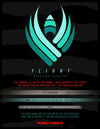 8.13in x 31.58in FLIGHT® SKELTON TEAL FOIL SKATEBOARD DECK SHAPE 242W