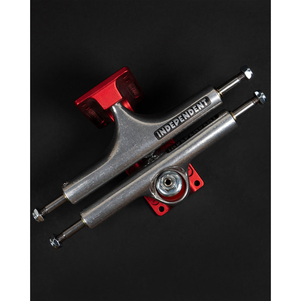 166 HOLLOW BAR LOGO SILVER ANO RED STANDARD TRUCKS(STAGE4)