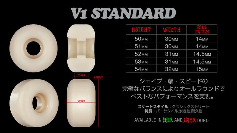 52mm STF PEG-LEG-ASUS V1 STANDARD 103A WHEELS