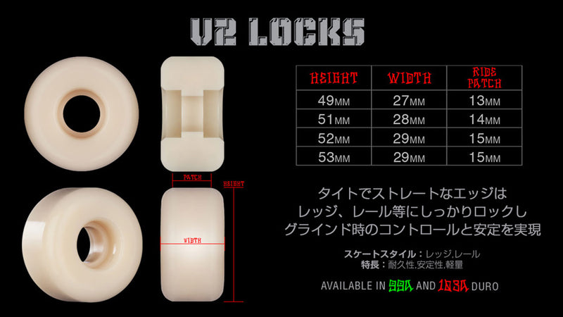 52mm STF JUDAS PRIUS V2 LOCKS 103A WHEELS