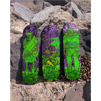 8.75in x 32.15in RUSSELL VIKINGS OF HESH LAW XX PRO SKATEBOARD DECK