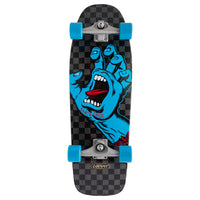 9.80in x 30.20in SCREAMING HAND CHECK CARVER SURF SKATE CRUISER SKATEBOARD COMPLETE