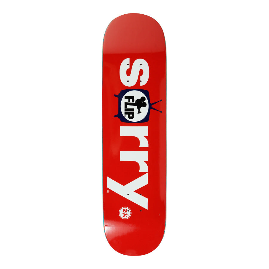 8.25 x 31.75in SORRY RED 20TH TEAM DECK
