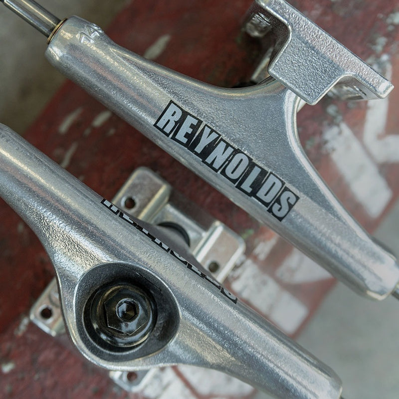 144 STAGE 11 HOLLOW REYNOLDS BLOCK SILVER MID SKATEBOARD TRUCKS