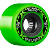 56mm ATF ROUGH RIDER RUNNERS GREEN 80A SKATEBOARD WHEELS