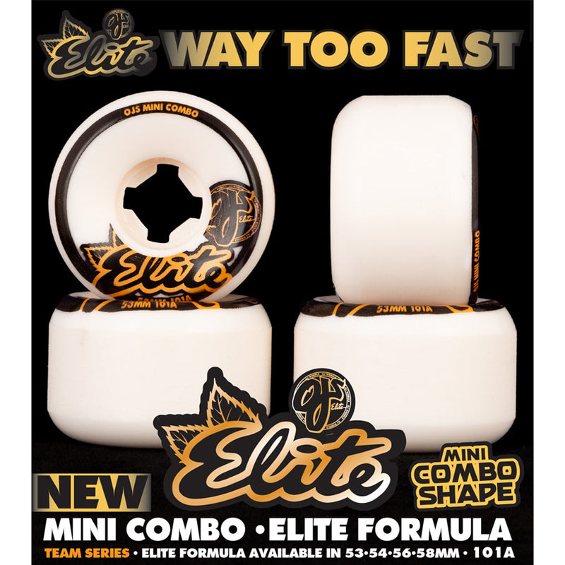 53mm ELITE MINI COMBO 101A SKATEBOARD WHEELS